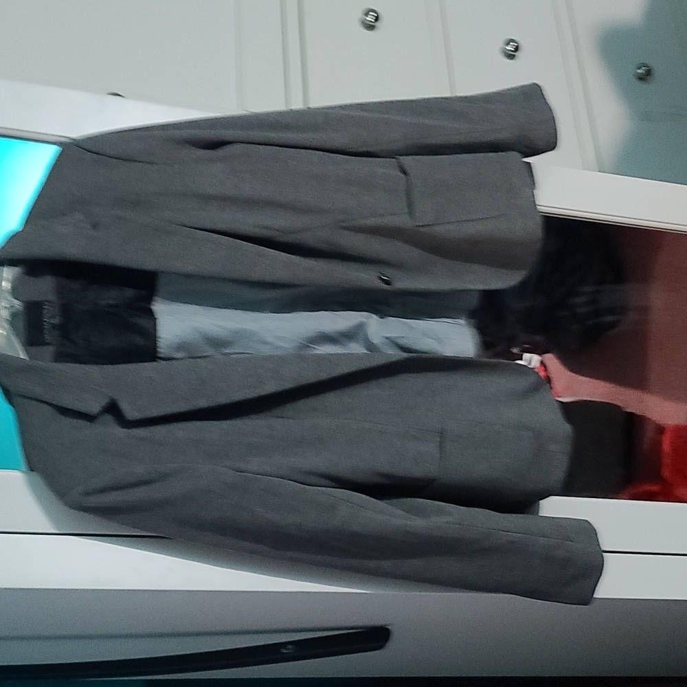 Grey 1 Button Blazer